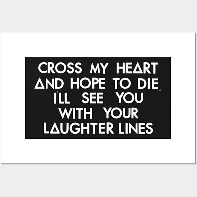 Laughter Lines (white) Wall Art by nynkuhhz